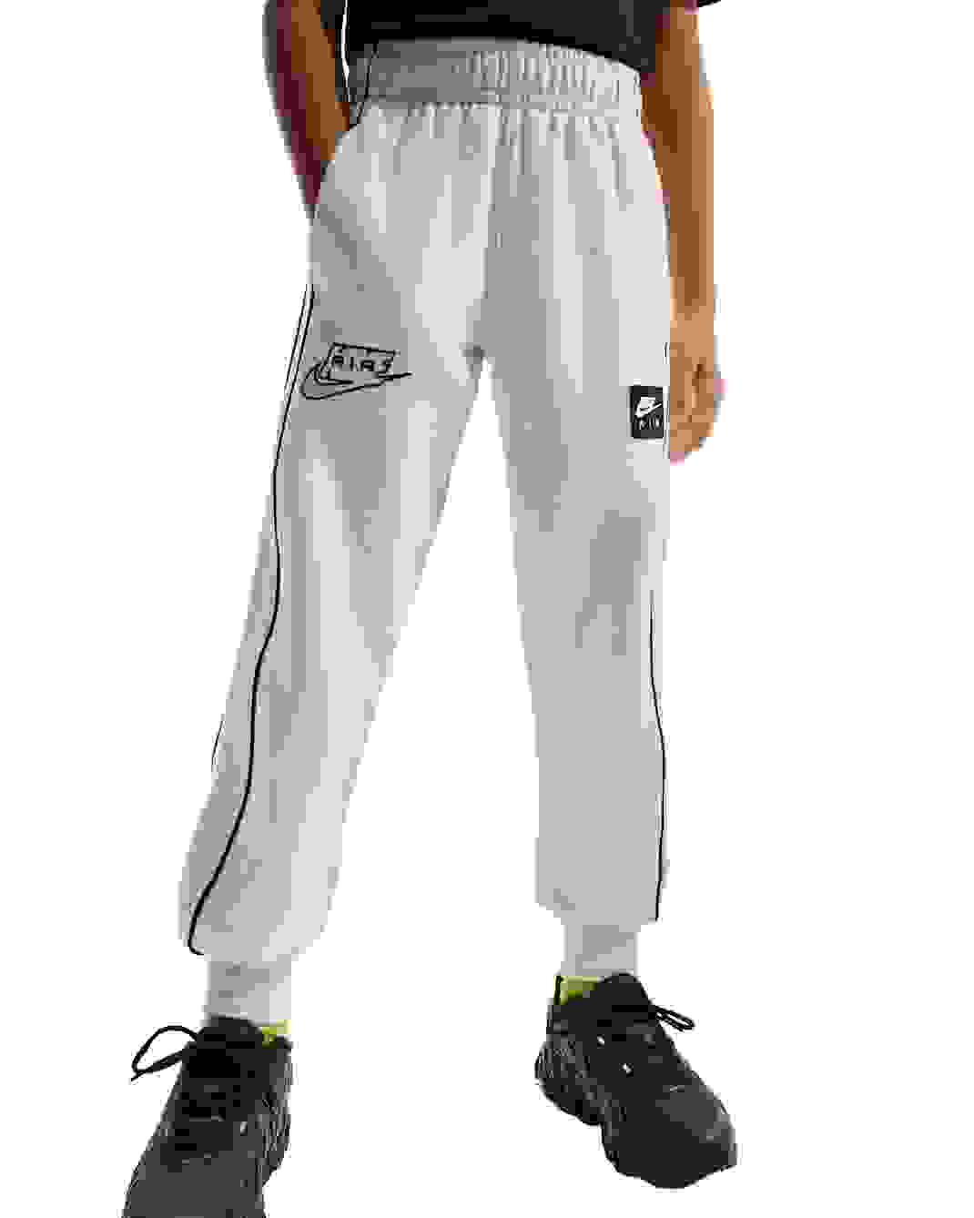 Nike Air Big Boys' Grey Fleece Joggers